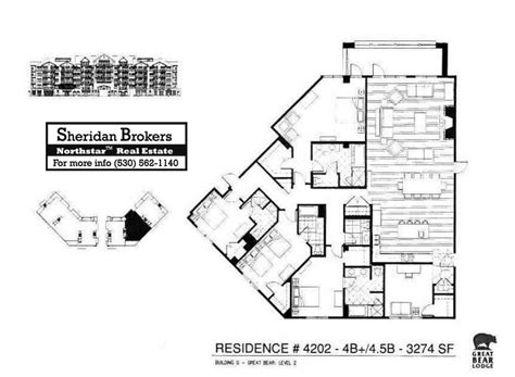 Northstar Village Great Bear Lodge Floorplans • Northstar Real Estate