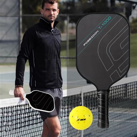 Vợt pickleball T1000 carbon 16mm luyện tập thi đấu trong nhà ngoài trời