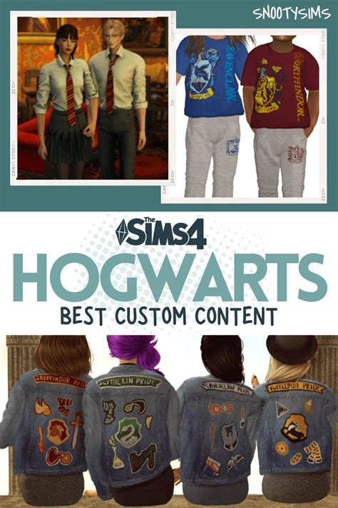 Best Hogwarts Uniform Custom Content for the Sims 4 | Sims, Sims 4 ...