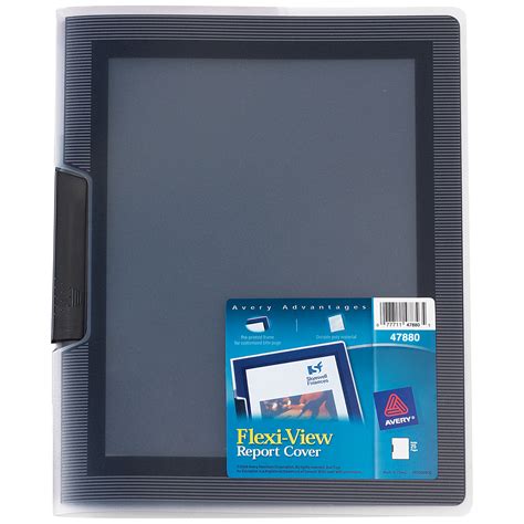 Avery Durable Clear Front Report Covers 25 Black Covers 47960