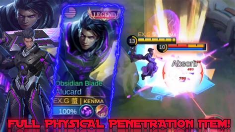 Alucard Full Physical Penetration Build Easy To Kill Tanks Mlbb