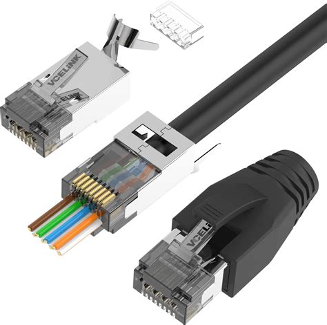 VCE RJ45 Stecker CAT7 CAT6A 10X Netzwerkstecker POE Lan Stecker für