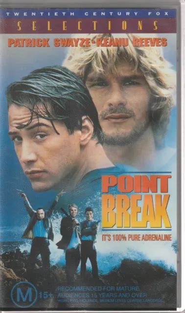 POINT BREAK Patrick Swayze Keanu Reeves VHS Tape 6 25 PicClick UK