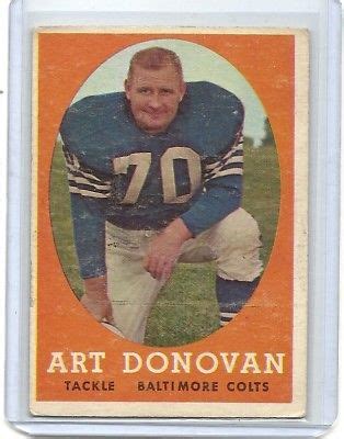 Topps Art Donovan Hofer Vg Antique Price Guide Details