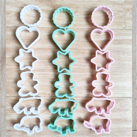 Pcs Biscuit Mold Cake Cutter Baking Utensils Pp Multi Shaped Rice Ball