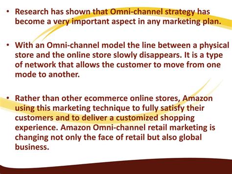 PPT - The Future of Shopping - Amazon Omni-Channel Retail Marketing