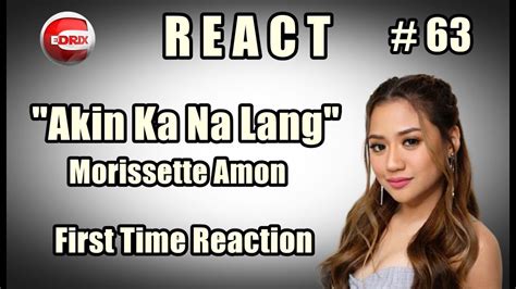 Cedrix React First Time React Morissette Amon Akin Ka Na Lang Live