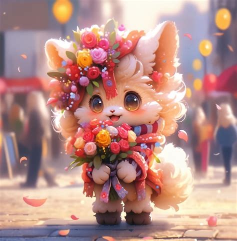 Premium Ai Image Cute Dogs Background