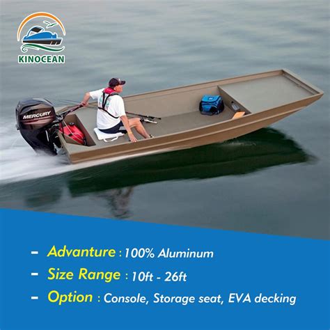 Kinocean Ft Jon Boat Weld Aluminum Fishing Boat With Ce China