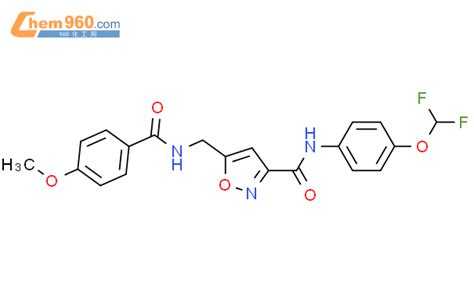 596127 03 6 3 Isoxazolecarboxamide N 4 Difluoromethoxy Phenyl 5 4