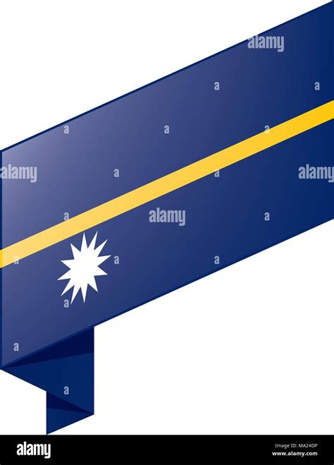 Nauru Bandera Ilustraci N Vectorial Imagen Vector De Stock Alamy