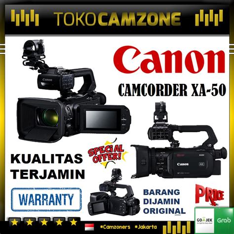 Jual Canon Xa50 Xa 50 Professional Camcorder 4k Garansi Resmi Shopee Indonesia