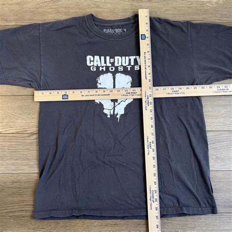 Call Of Duty Ghosts Skull T Shirt Mens Size Large Gra Gem