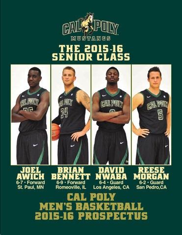 Cal poly Men's Basketball Prospectus (2015 16) by Cal Poly Athletics ...