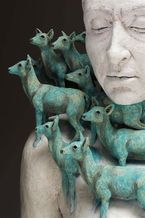 Attachment Surrealist Figure Ceramic Sculptures By Adrian Arleo 2