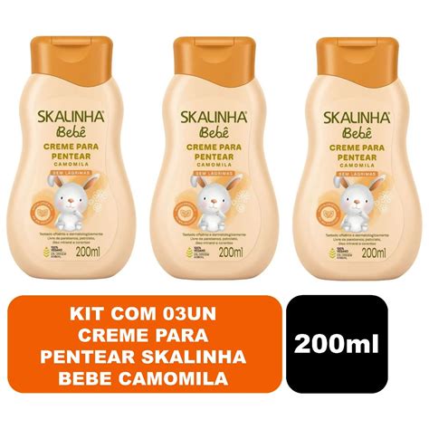 Kit Un Creme Para Pentear Skalinha Bebe Camomila Ml Shopee