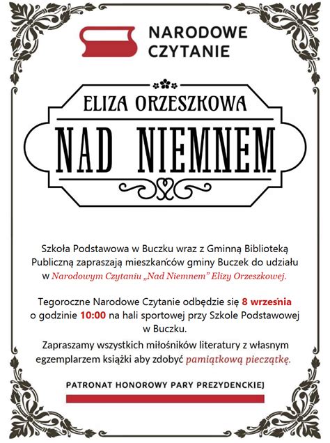 Narodowe Czytanie Gminna Biblioteka Publiczna W Buczku