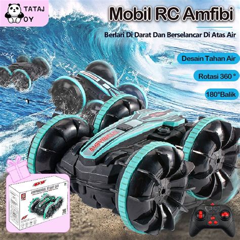 Jual Tatajoy Mainan Mobil RC Amfibi Bisa Di Air Darat 360 Rotation 2