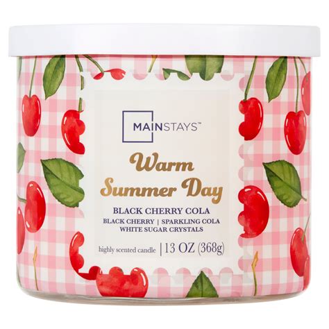 Mainstays Wick Wrapped Candle Warm Summer Day Ounce Walmart