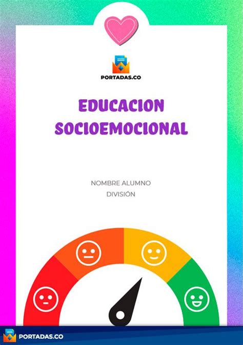 Portadas De Educaci N Socioemocional Editables