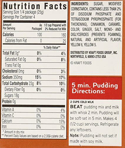 Kraft Jell O Limited Edition Pumpkin Spice Flavor Instant Pudding And