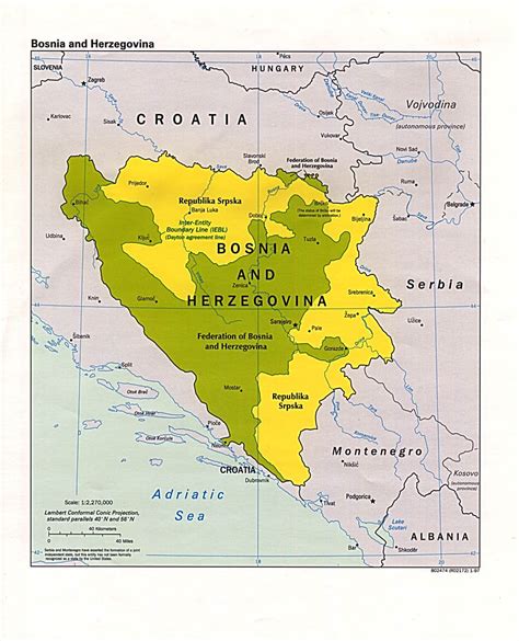 Bosnia And Herzegovina Map