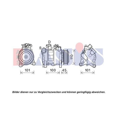 AKS DASIS Kompressor Klimaanlage passend für BMW 5er Touring F11 3er