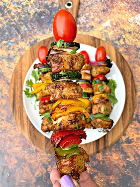 Easy Air Fryer Grilled Chicken Kebabs Video