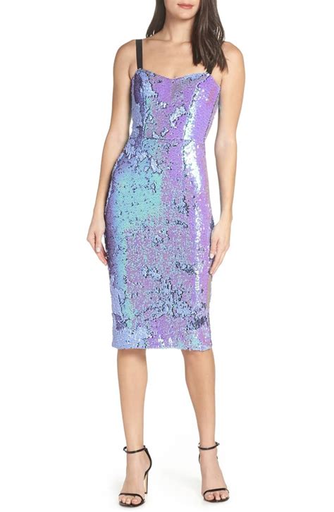 Dress The Population Lynda Iridescent Sequin Sheath Dress Nordstrom