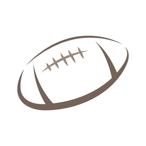 Premium Vector Rugby Ball Icon Logo Design Illustration