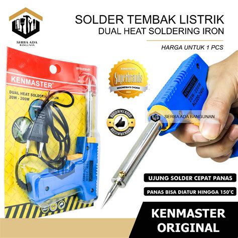 Jual Kenmaster Dual Heat Soldering Iron Alat Solder Pistol Tembak 20V