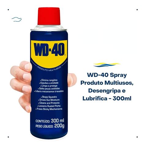 Wd40 Spray Produto Multiusos Desengripa Lubrifica 300ml Produtos N