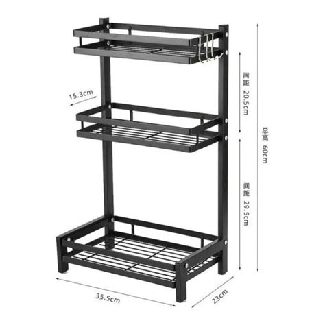 Rack Organizador Especiero Multiuso Cocina 3 Niveles Grande Sodimac