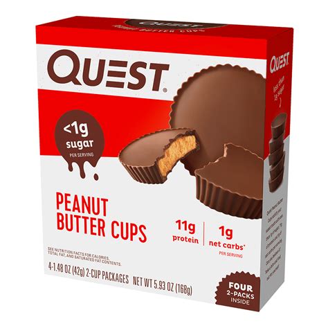 Quest Peanut Butter Cups Oz Count Walmart Walmart