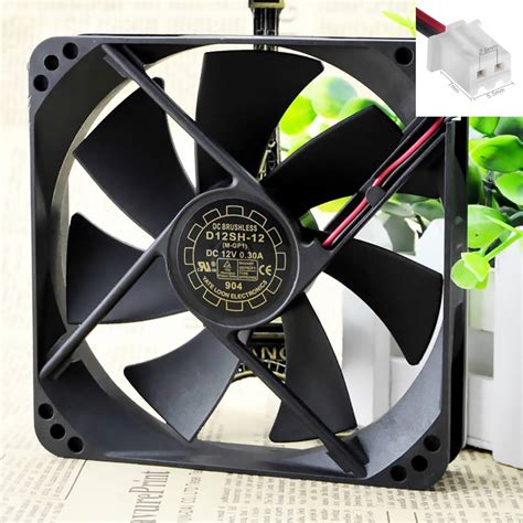 Original Yate Loon D12SH 12 D12SM 12 12025 DC 12V 0 30A Cooling Fan