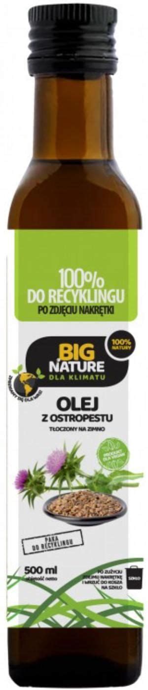 Big Nature Olej Z Ostropestu T Oczony Na Zimno Ml Ceny I