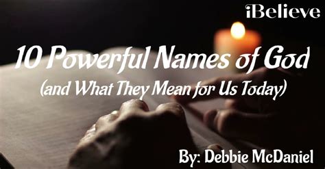 10 Biblical Names of God (and What They Mean for Us Today) - Bible ...