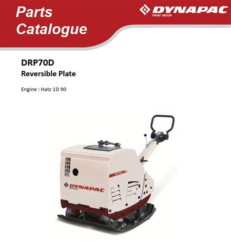 Dynapac Light DRP70D Parts Operating Maintenance Manual PDF