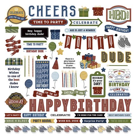 Photoplay Birthday Bash Collection 12 X 12 Cardstock Stickers