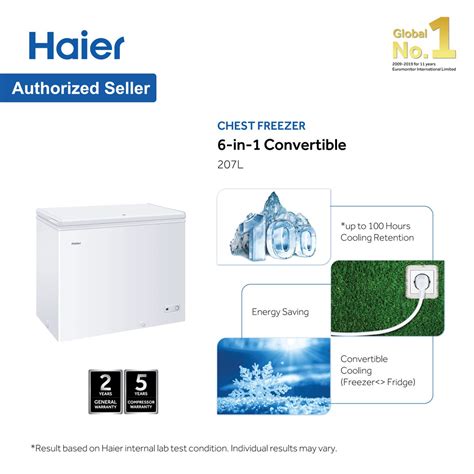 Haier L Chest Freezer Convertible Freezer Fridge Bd Hp