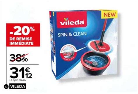 Promo Le Spin Clean Vileda Chez Carrefour ICatalogue Fr