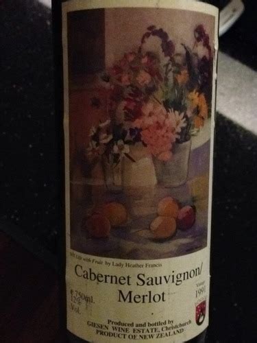 Giesen Cabernet Sauvignon Merlot Vivino Australia