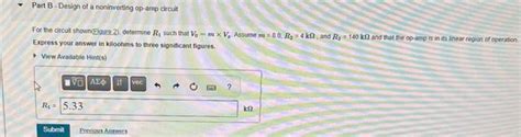 Learning Goal To Analyze Noninverting Op Chegg