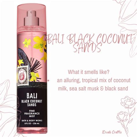 Bali Black Coconut Sands Bodymist Bath And Body Works Repack Ml