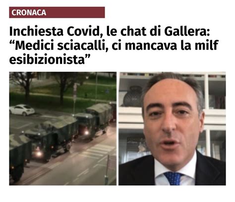 Porno On Twitter Giulio Gallera Assessore Al Welfare Lombardo