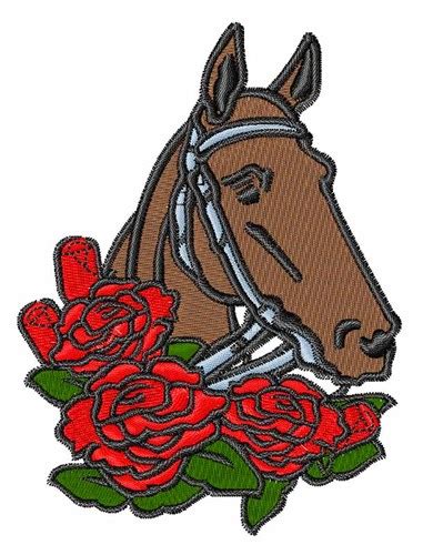 Horse Roses Embroidery Design Annthegran