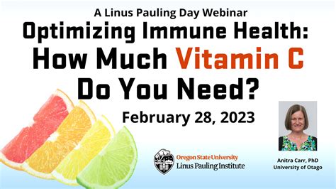 Optimizing Immune Health Webinar Linus Pauling Institute Oregon State University