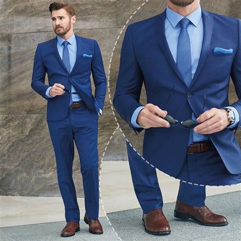 Pin De Davison Pacheco En Estilo Masculino Traje Azul Hombre Trajes