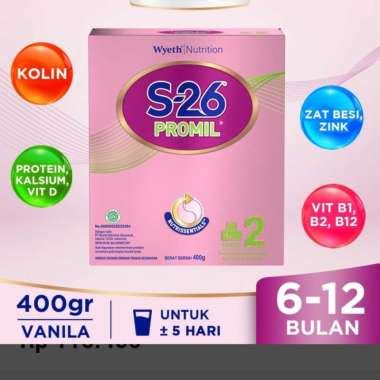 Harga S26 Promil Gold 2 Susu Formula Bayi 6 12 Bulan 400 Gr Hari Ini