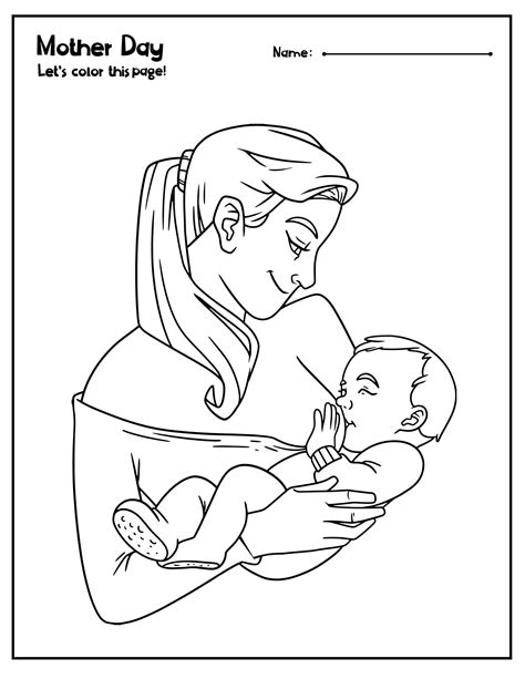 Mother S Day Coloring Pages Made By Teachers